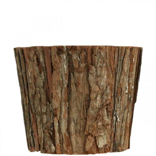Floristik24 Květináč, vysoký květináč, dekorace z kůry stromu Ø19cm V15,5cm