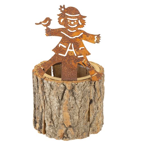 položky Dřevěný květináč Scarecrow Rez V24,5 cm