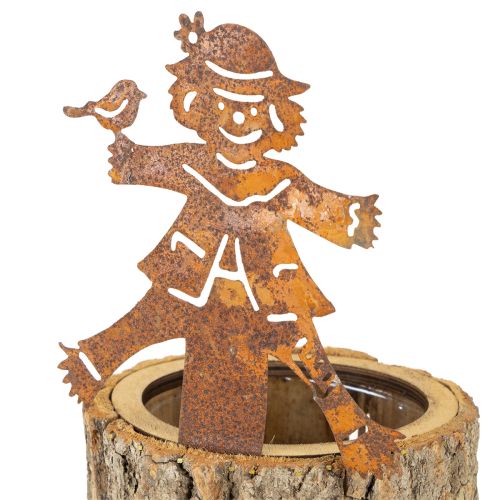 položky Dřevěný květináč Scarecrow Rez V24,5 cm