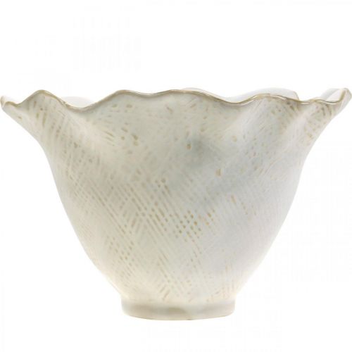 položky Květináč keramický květináč pohárek květináč bílý Ø19cm