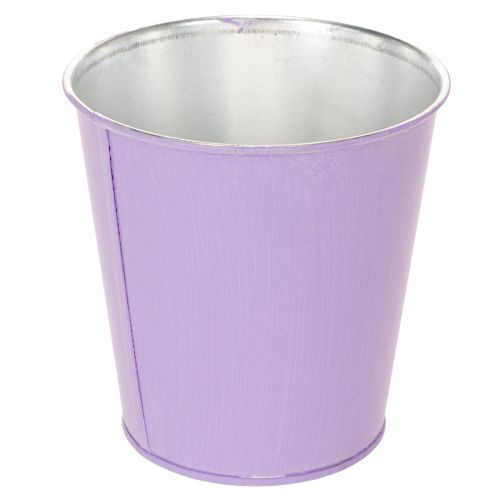 Set 3 kovových obalů na květináče s květinovým motivem, pastelové barvy, 10 cm | Floristik24.cz