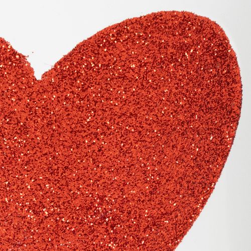 položky Bílý květináč s červeným srdcem, květináč, Ø13cm V10,5cm