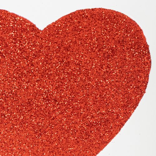 položky Bílý květináč s červeným srdcem, květináč, Ø18cm V13,5cm