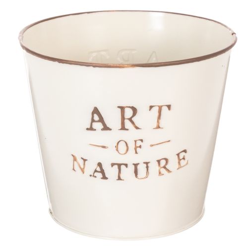 položky Zinkový květináč Art of Nature krémový Ø17,5 cm V15 cm