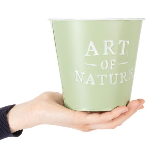 položky Zinkový květináč Art of Nature mátově zelený Ø17,5 cm V15 cm