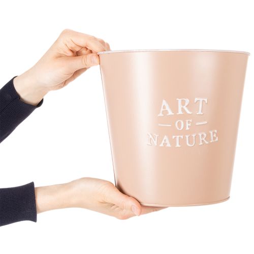 Dekorativní obaly na květináče Art of Nature, sada 2 ks, pastelová zelená a růžová, průměr 22 cm | Floristik24.cz