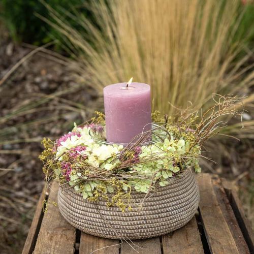 Floristik24 Květináč boho miska pletený vzor keramika Ø26cm V10cm