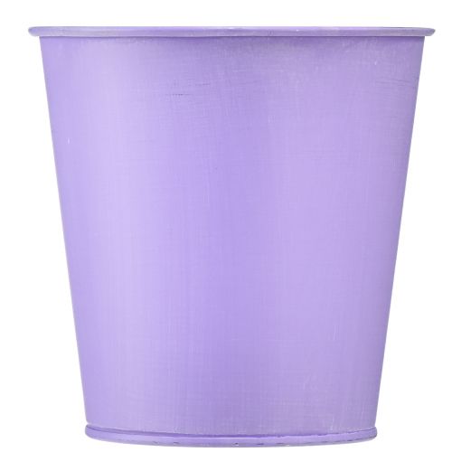 položky Květináč kovový květináč fialové květy Ø10cm V10,5cm