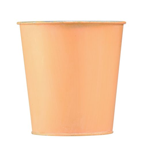 položky Květináč kovový květináč broskvově žlutý Ø11,5cm V11,5cm