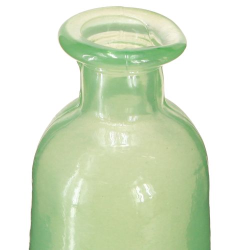 položky Váza na květiny skleněná dekorativní váza v zelené barvě vysoká Ø6,5cm V30cm