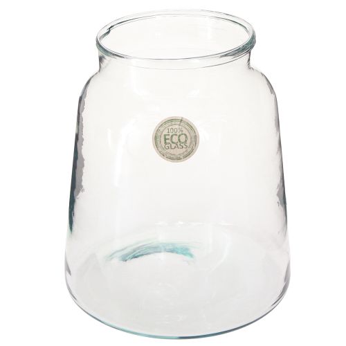 položky Váza na květiny skleněná váza z čirého skla stolní dekorace Ø18cm V22cm