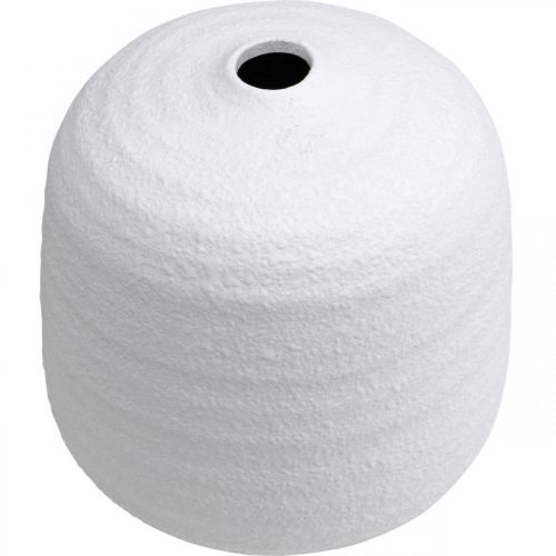 položky Váza na květiny, keramická váza, dekorativní váza bílá Ø19cm H18cm