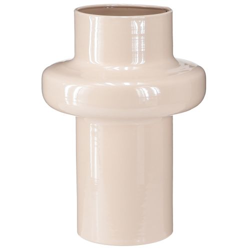položky Váza na květiny Kovové hnědé cappuccino smaltované Ø17cm V23cm