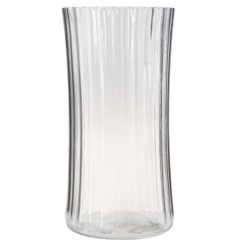 položky Vázy na květiny ze skla váza retro čirá Ø12cm V24cm 2ks
