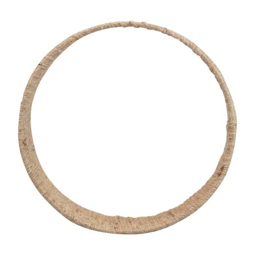 Závěsná dekorace ve stylu boho rostlina houpačka dekorace prsten juta 31cm