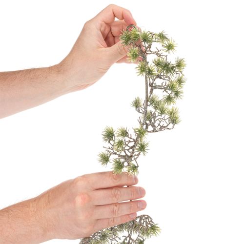 Umělá girlanda z bonsají, jemně pokrytá sněhem, 180 cm | Floristik24.cz