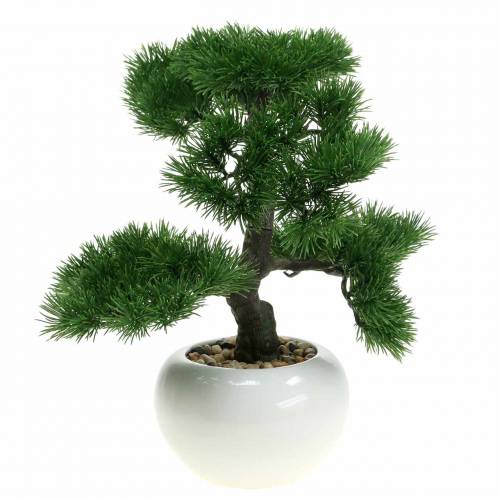 Floristik24 Bonsai strom v keramickém květináči Japonská borovice umělá H36cm