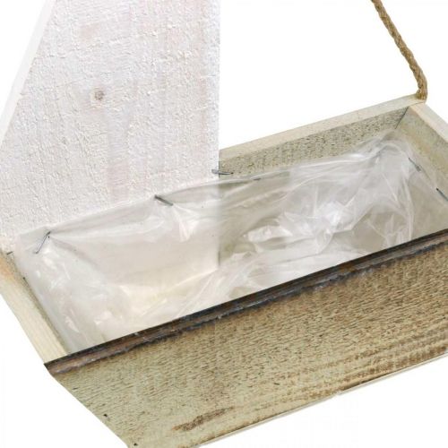 Floristik24 Dekorativní loď, námořní dřevěná dekorace, plachetnice na výsadbu bílá, přírodní V37cm L25,5cm