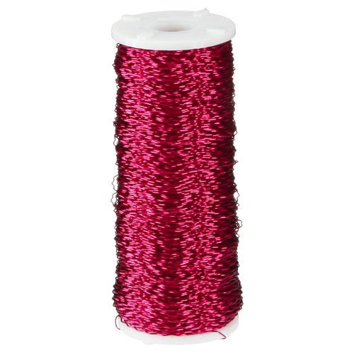 Drát s bujónovým efektem Ø0,30mm 100g/140m růžový