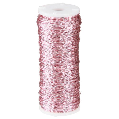 položky Drát s bujónovým efektem Ø0,30mm 100g/140m růžový