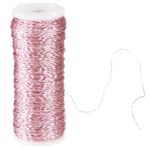 položky Drát s bujónovým efektem Ø0,30mm 100g/140m růžový