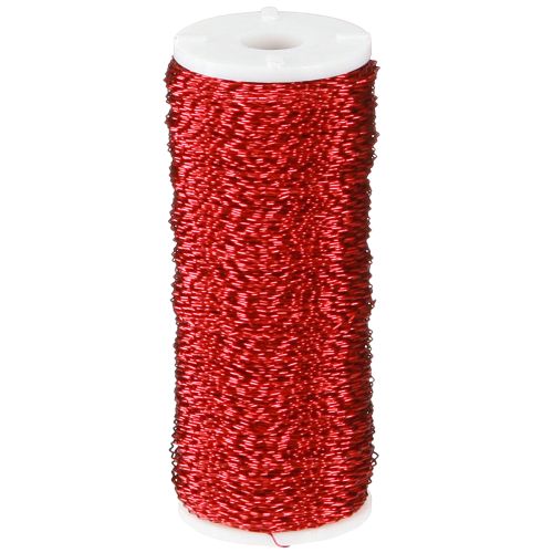 položky Drát s bujónovým efektem Ø0,30mm 100g/140m červený