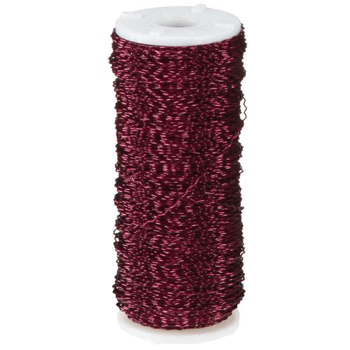 položky Drát s bujónovým efektem Ø0,30mm 140m Bordeaux