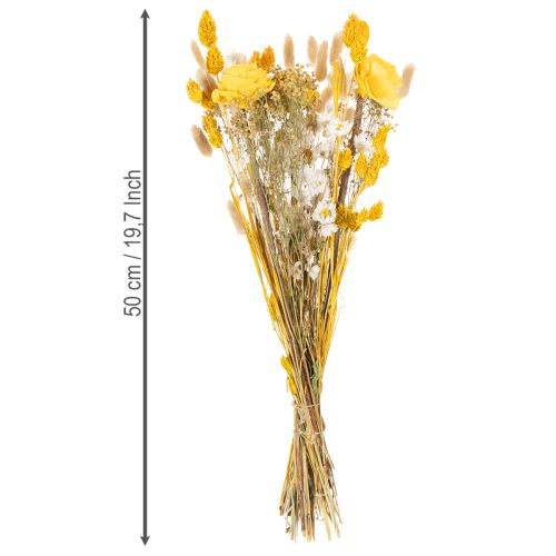 položky Kytice sušených květin s růžemi ze dřeva Sola. Elegantní kytice pro přírodní dekoraci domova. 50 cm