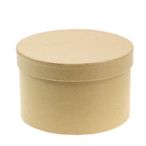 Floristik24 Krabice kulatá květinová krabice přírodní Ø14 / 16cm 2ks