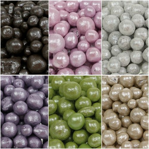 Brilantní ozdobné korálky 4mm - 8mm barevné 1l