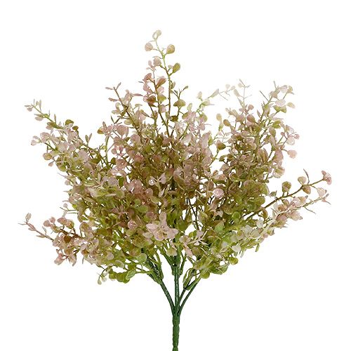 Floristik24 Zimostrázová větev růžová, růžová se slídou 32cm