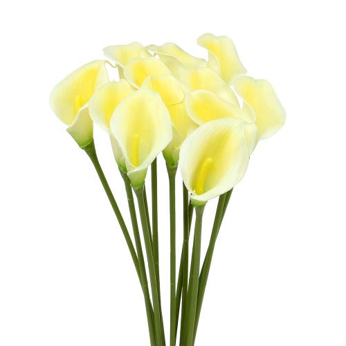Umělá Calla Yellow 57cm 12 ks