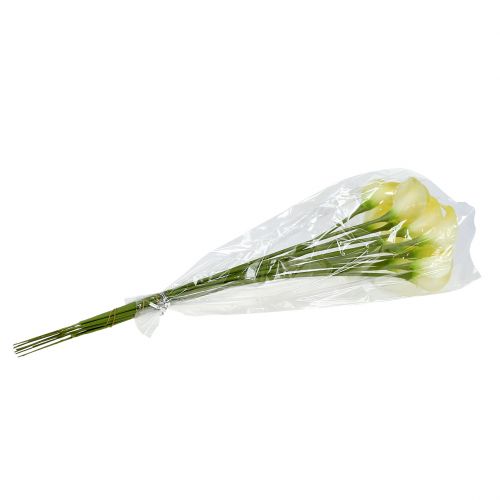 Floristik24 Umělá Calla Yellow 57cm 12 ks