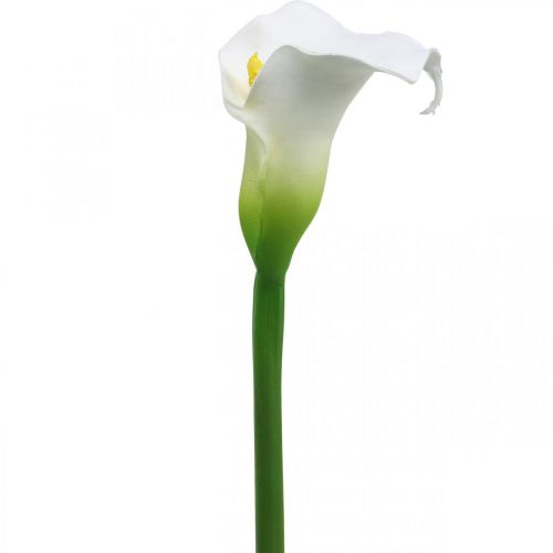 Floristik24 Umělý svatební dekor Calla White Hedvábný květ Pamětní dny L72cm