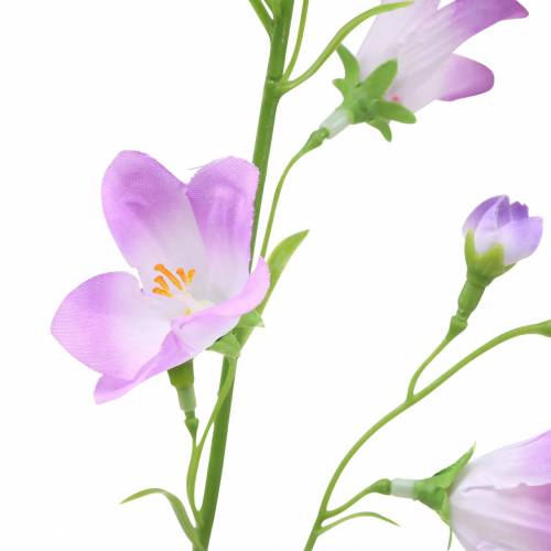Floristik24 Umělý zvonek Campanula Violet White 66cm