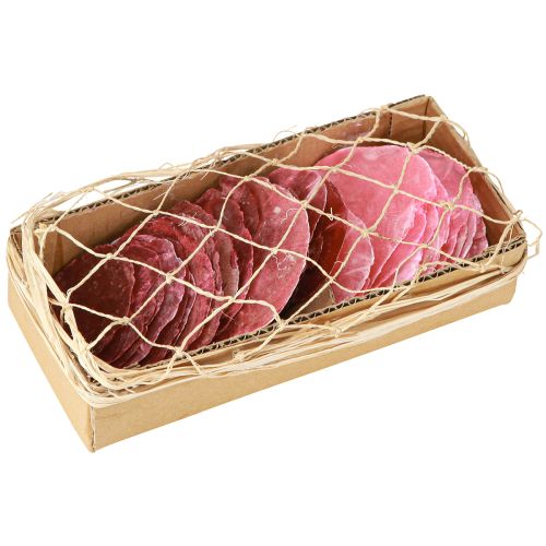 Floristik24 Dekorace skořápky Capiz v růžové bobule 5cm–8cm mix 60 kusů