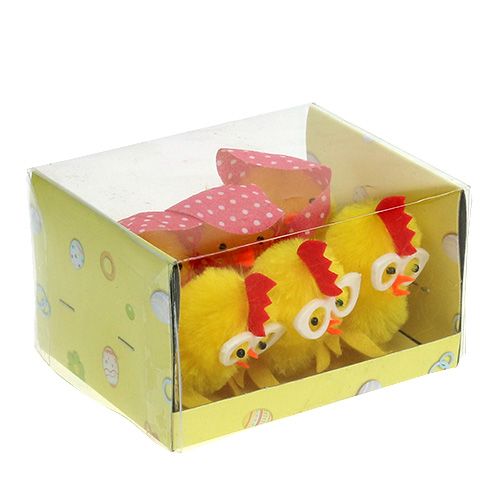 Floristik24 Žinylková kuřátka 5cm žlutá 6ks