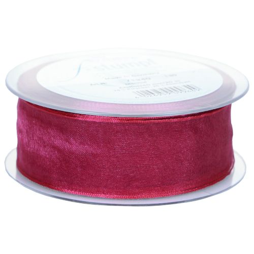 položky Šifonová stuha organzová stuha ozdobná stuha organza fialová 40mm 20m