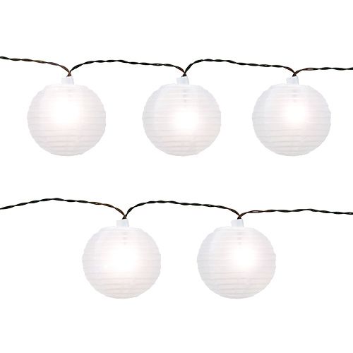 Floristik24 Čínské lucerny s 20 LED bílými 9,5m