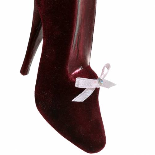 Floristik24 Lodičky na vánoční stromeček věšák Bordeaux 11cm 2ks