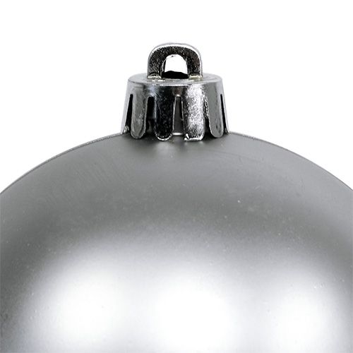 položky Vánoční koule na stromeček plastové stříbrné 8cm 6ks