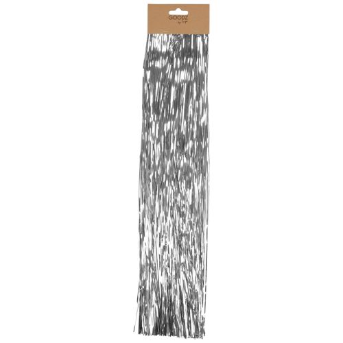 Floristik24 Vánoční ozdoba na stromeček Vánoční, pozlátko stříbrná 50cm