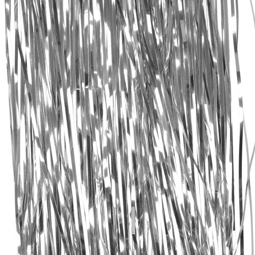 Floristik24 Vánoční ozdoba na stromeček Vánoční, pozlátko stříbrná 50cm