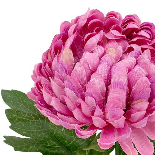 Floristik24 Chryzantéma Růžová umělá Ø7cm L18cm