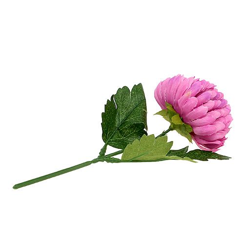Floristik24 Chryzantéma Růžová umělá Ø7cm L18cm