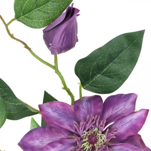 Floristik24 Umělý plamének, hedvábný květ, ozdobná větvička s květy plaménku fialová L84cm