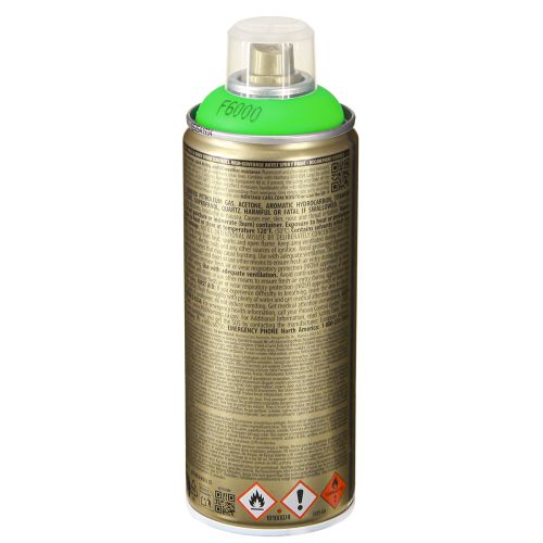 položky Barevný sprej ve spreji, zelená fluorescenční neonová 400ml
