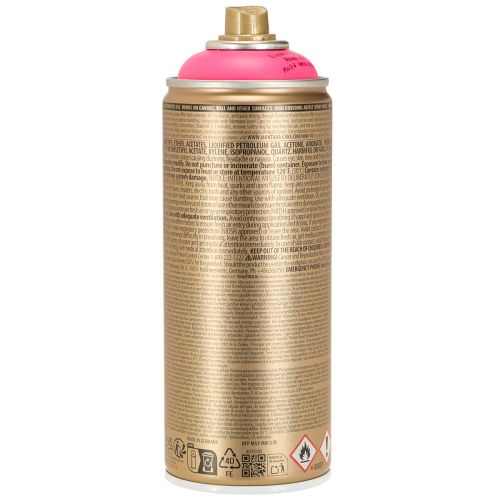 položky Barevný sprej Fluorescenční růžový barevný sprej Montana Plechovky 400ml