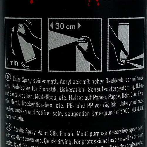 Floristik24 Barva ve spreji matná tmavě červená 400ml