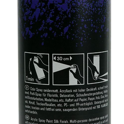Floristik24 Barva Spray hedvábně matná 400ml královská modrá